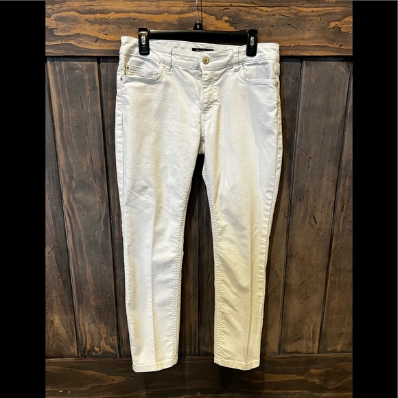 White House Black Market Denim - WHBM white slim ankle jeans